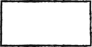 Grunge black border frames a white backdrop for text or images, ideal for posters, flyers, banners, cards, invitations, and more. Vintage inspired design adds creativity and style to projects vector