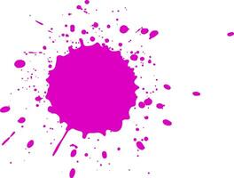 Vibrant pink paint creates a dynamic splash, with droplets scattering across a clean white backdrop, adding a pop of color and artistic flair vector