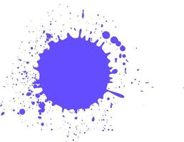 Purple paint is splashing on a white background, creating an artistic and vibrant visual effect, perfect for design projects needing a touch of color and energy vector