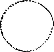 Enhance designs with a black grunge circle for a vintage touch. Ideal for unique and retro projects, versatile for various design purposes. Worn edges bring old world charm vector