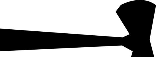 Stylized graphic of an axe, embodying concepts of carpentry, manual labor, and traditional tools, suitable for logos, icons, or illustrative purposes vector