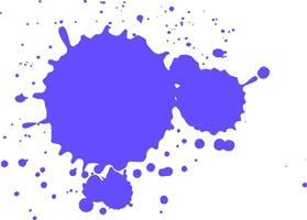 Purple paint splattering on white background. Creating vibrant artistic effect for creative projects. Stand out with dynamic. Modern. Messy yet stylish appearance. Add color and creativity to project. vector