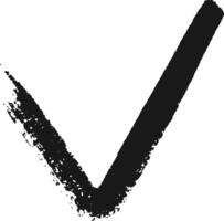 Hand drawn check mark provides a powerful visual representation of completion, agreement, or validation, conveying positive message of accomplishment vector