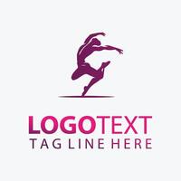 Rhythm Flow Collective dancer logo vector