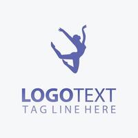 Pulse Rhythm dancer logo vector