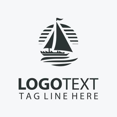 White Adventures Sail Ship Logo