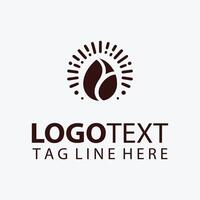 Java Vault Coffee Bean Logo vector