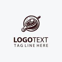 Seared to Perfection steak logo vector