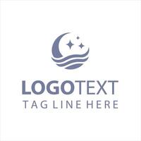 Moonlit Logo Dreams vector