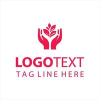The Helping Touch Hands Logo vector