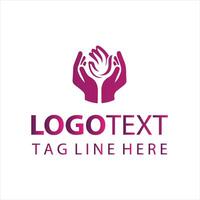 he Art of Touch Hands Logo vector
