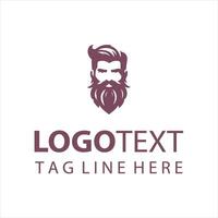 Bearded Architects guy logo vector
