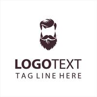 Bearded Warlords guy logo vector