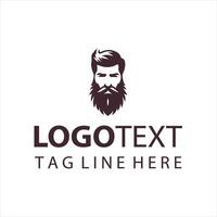 Rugged Beard Collective guy logo vector