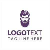 The Beard Universe guy logo vector