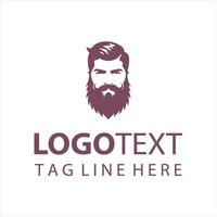 Beard Warriors Co guy logo vector