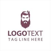 Beard Nation Co guy logo vector