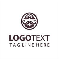 Rugged Beard Rebels guy logo vector