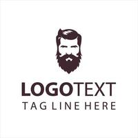 The Mighty Beard Co guy logo vector