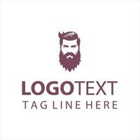 The Beard Pack guy logo vector