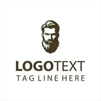 The Beard Studio Co guy logo vector