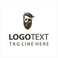 Beard Works Co guy logo vector