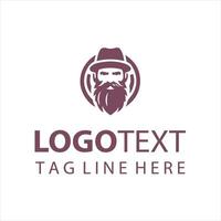 The Bearded Council guy logo vector