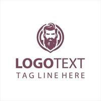Bearded Trailblazers guy logo vector