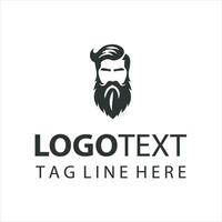 The Bearded Era guy logo vector