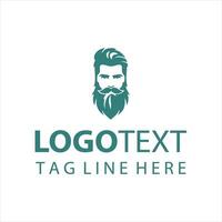 The Beard Revolution guy logo vector