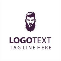 Timeless Beard Co guy logo vector