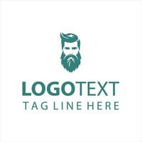 The Bearded Wanderer guy logo vector