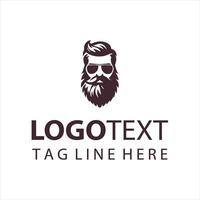 Beard Masters guy logo vector
