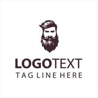 Bold Beard Co guy logo vector