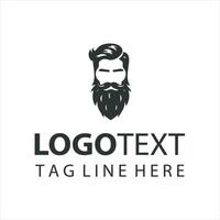 The Beard Authority guy logo vector