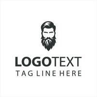 Beard Nation guy logo vector