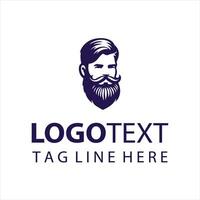 The Beard Spot guy logo vector