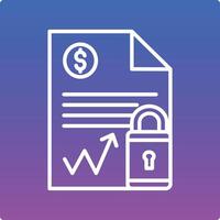 Document Security Illustration Icon vector