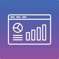 Webpage Statistics Illustration Icon vector