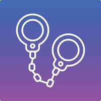 Handcuffs Illustration Icon vector