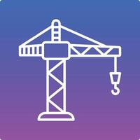 Crane Illustration Icon vector