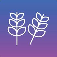 Wheat Illustration Icon vector