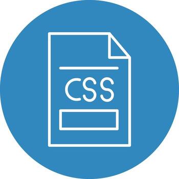 CSS File Illustration Icon vector