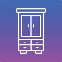 Wardrobe Illustration Icon vector