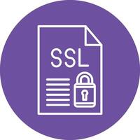 SSL File Illustration Icon vector