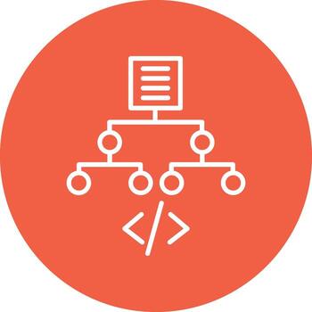 Algorithm Illustration Icon vector