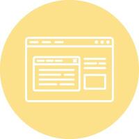Browser Pop Up Illustration Icon vector