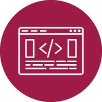 Website Coding Illustration Icon vector