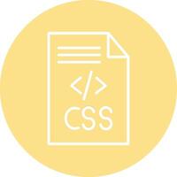 CSS Code Illustration Icon vector