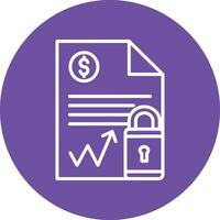 Document Security Illustration Icon vector